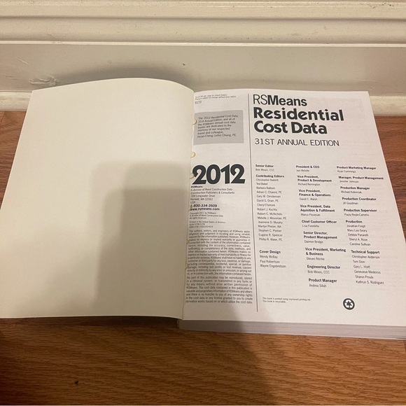 Residential cost data 2012 With Rsmeans Data - Paperback By R S Means Co - Picture 3 of 9